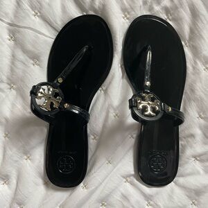 Tory Burch Mini Miller Black Flip-Flop Sandals